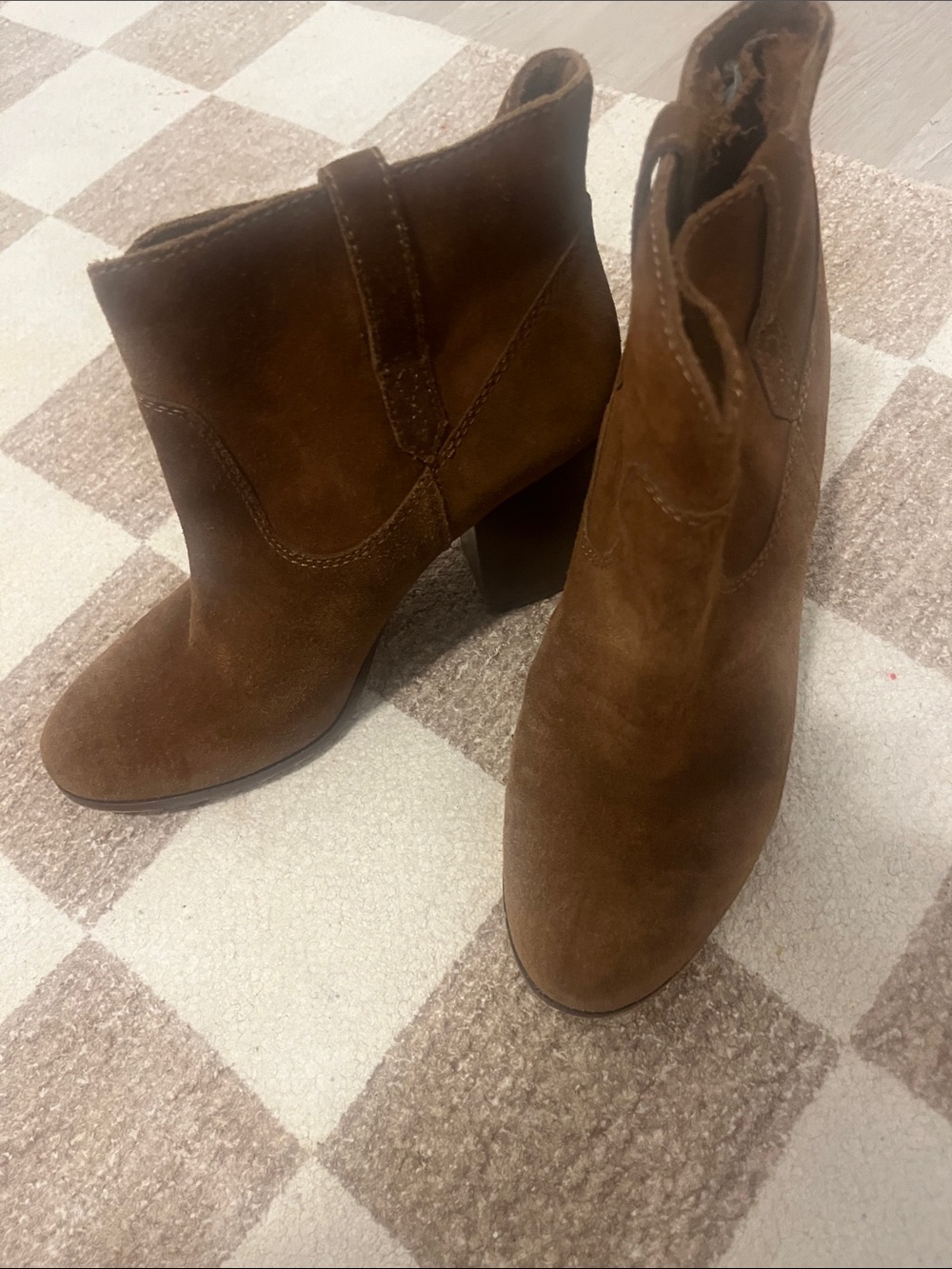 Frye Women's Brown Suede Ankle Boots